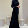 7036 Evening Dress Black - Image 3