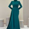 7036 Evening Dress Saxe - Image 8