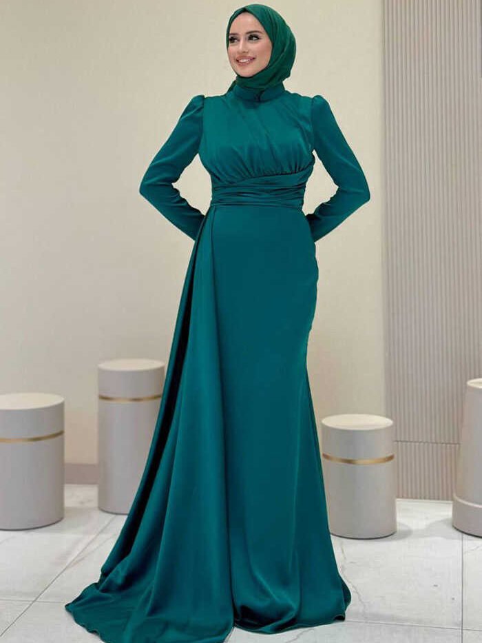 7036 Evening Dress Emerald