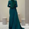 7036 Evening Dress Emerald - Image 2