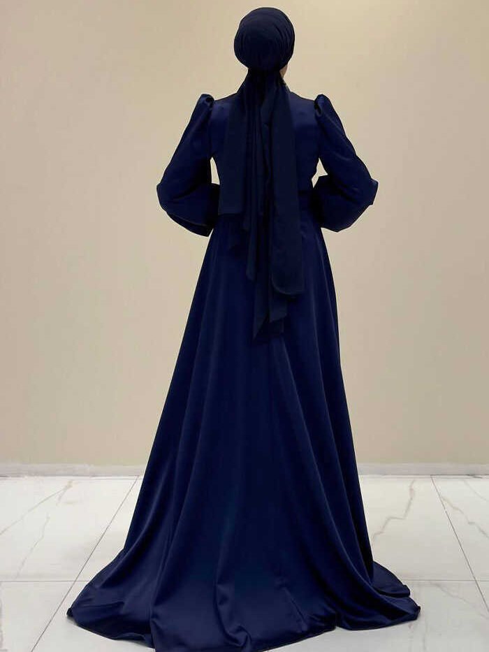 Alternative view of 👗 Wedding Dress Alterations|Elegant Beaded Satin Evening Dress|7044