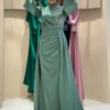 👗 Wedding Dress Alterations|Elegant Beaded Satin Evening Dress|7044 - Image 7