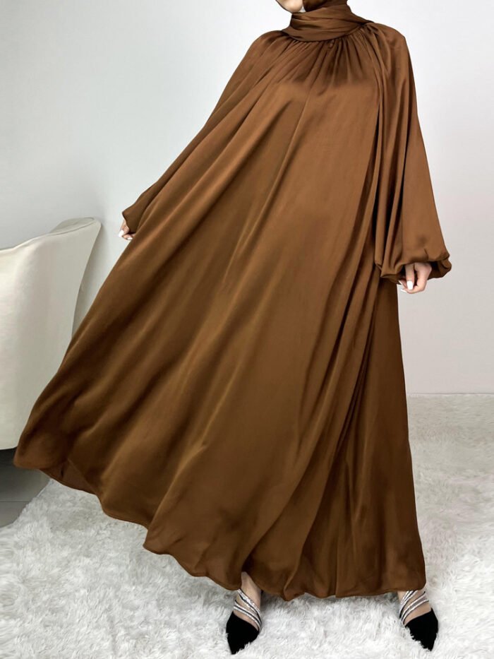 Fashion Lantern Sleeve Loose Big Hem Lantern Sleeve Robe