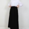 Elastic Waist Pocket Skirt Black 15 beli lastikli cepli etek siyah 111259 24 B