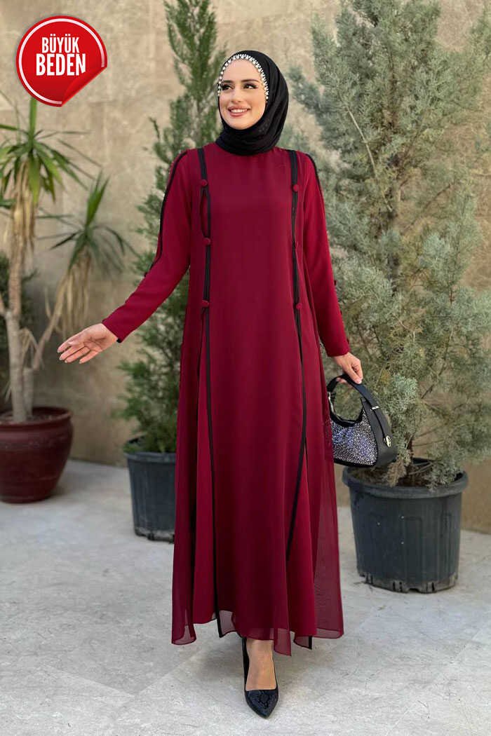 Tight Dress Maxi |Plus Size Button|3919 - 54 , Rejection