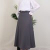 Belted Mevlana Skirt Gray