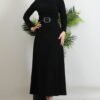Belted Mevlana Skirt Black 8 Belted Mevlana Skirt Black - Image 2