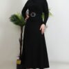 Belted Mevlana Skirt Black 9 Belted Mevlana Skirt Black - Image 3