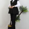 Belted Vest Bitter Brown - Image 4