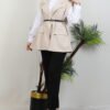 Belted Vest Bitter Brown - Image 7