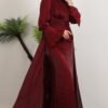 Tight Dress Red|Modest Yoryo Fabric Maxi - Image 2