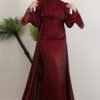 Tight Dress Red|Modest Yoryo Fabric Maxi - Image 3