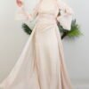 Tight Dress Red|Modest Yoryo Fabric Maxi - Image 9