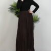 Krash Voile Skirt Bitter Brown 20 kras vual etek aci kahve 111579 24 B 17