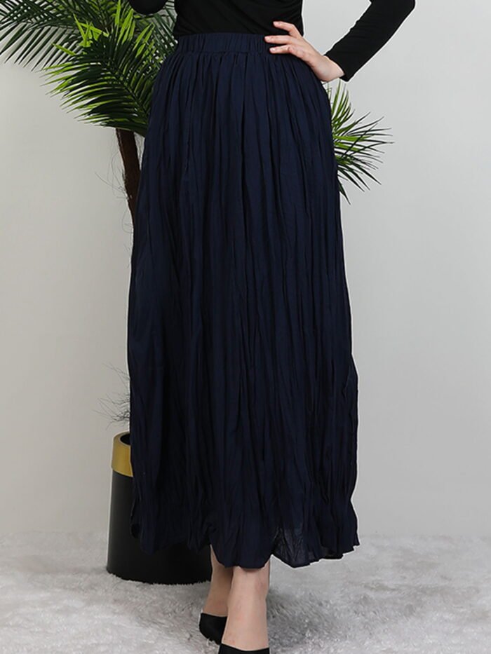 Kraş Voile Skirt Navy Blue
