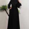 Dress Black|Chiffon|Tulle Embroidered Maxi 20 Dress Black