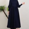 Tight Dress Bodycon|Crepe Maxi with Back Zipper - Image 2