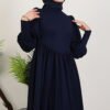 Tight Dress Bodycon|Crepe Maxi with Back Zipper - Image 5