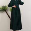 Tight Dress Bodycon|Crepe Maxi with Back Zipper - Image 10