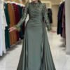 🌟 Turkish Wedding Dress Online – Sequined Satin Evening Gown - Image 14