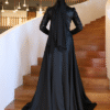 🌟 Turkish Wedding Dress Online – Sequined Satin Evening Gown - Image 10