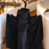 🌟 Turkish Wedding Dress Online – Sequined Satin Evening Gown - Image 7
