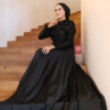 🌟 Turkish Wedding Dress Online – Sequined Satin Evening Gown - Image 12