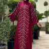 Abaya Dress UK|Chiffon Evening Dress with Tie-Back Neck Detail|3915 - Image 5