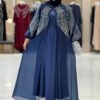 Stone Detailed Dress Abaya Suit 3943 Mint - Image 6