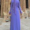 Islamic Wedding Dresses|Dress with Stone and Feather Accents|7021 11 Islamic Wedding Dresses|Dress with Stone and Feather Accents|7021 - Image 2