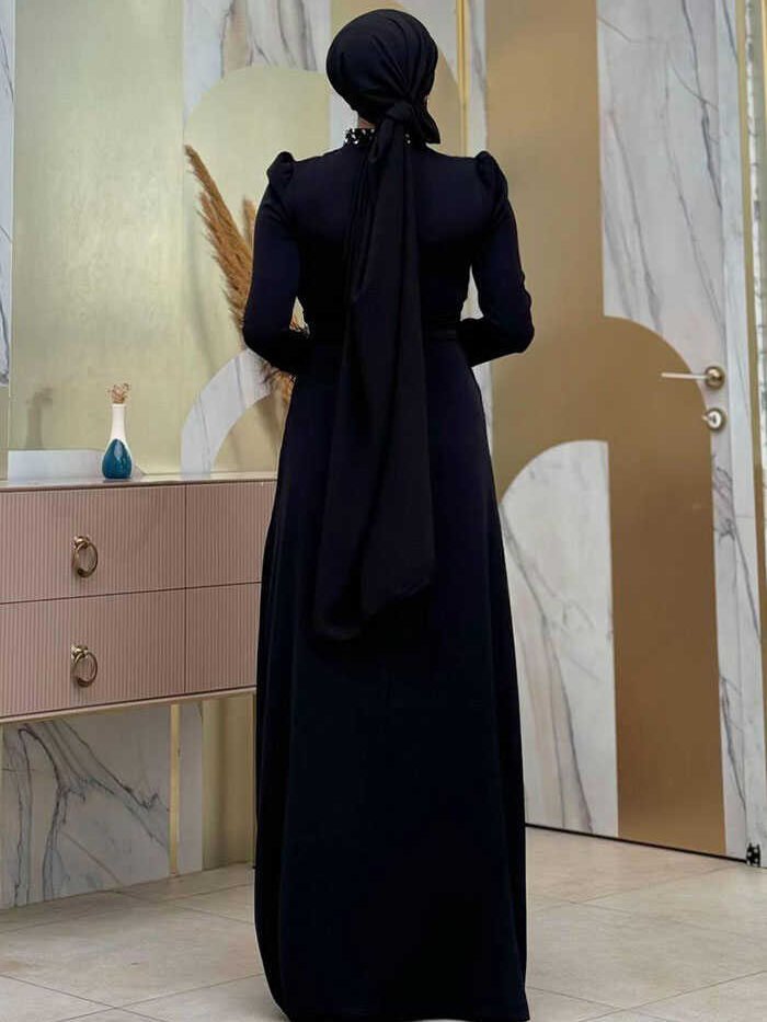 Alternative view of Black Wedding Dress | Evening Gown for Brides7021