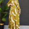 Brush Pattern Dress Dark Lilac - Image 7