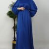 Thin Belted Satin Dress Gold - Image 8