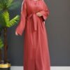 Coral Hijab Abaya Powder - Image 8