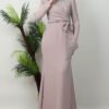 Brush Pattern Dress Dark Lilac - Image 16