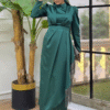 Muslim Dresses|Tassel Belt & Princess Shoulders|3763 - Image 14