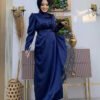 Muslim Dresses|Tassel Belt & Princess Shoulders|3763 - Image 12