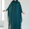 Eid Dress|Abaya Dress Set with Ruffle Detail|3778 - Image 13
