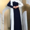 Quality Dress|One Shoulder Bow|Two-Tone Dress|3862 - Image 6