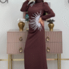 Fashion|Evening Dress with Stone|3909 - Image 3