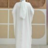Luxury Bridal Abaya|Batwing Crepe Dress|3917 - Image 2