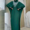 Luxury Bridal Abaya|Batwing Crepe Dress|3917 - Image 7