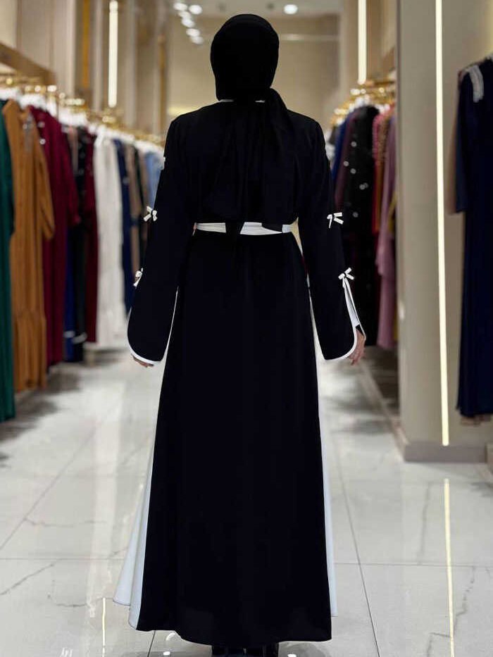Alternative view of Abaya Dress for Eid|Two-Piece Set|3955