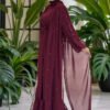 dress abaya dubai|Chiffon Elegant Waistband|3973 - Image 3