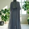 öppen abaya|Chiffon Cape|3973 - Image 2