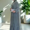 öppen abaya|Chiffon Cape|3973 - Image 3
