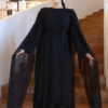 Luxury Turkish Abaya|Chiffon|3973 - Image 8