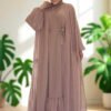 Luxury Turkish Abaya|Chiffon|3973 - Image 9