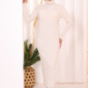 Turtleneck Corduroy|Knit Dress 4100 - Image 15