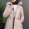 Mine Quilted Coat Cream - Image 5